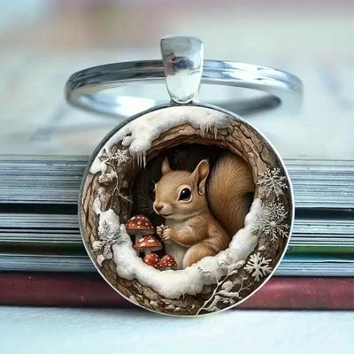 Adorable Pattern Alloy Keychain Anniversary Gift Accessory