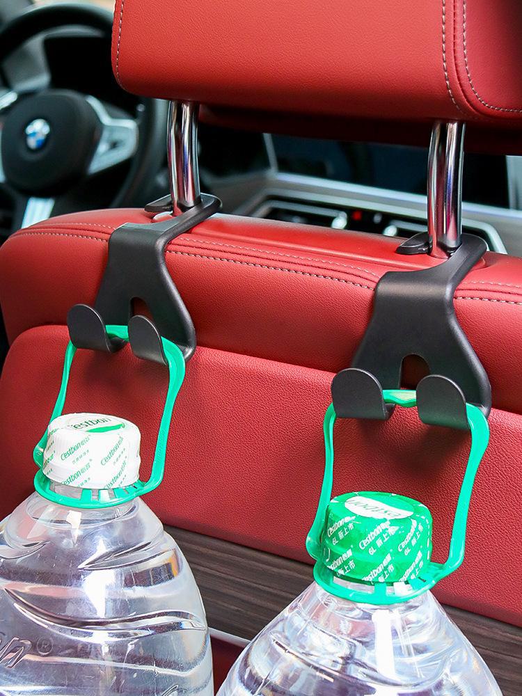 Car Seat Back Multi-Function Hook and Phone Holder