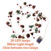 Christmas String Lights Christmas Bell -Needle - Wreath Tree Garland