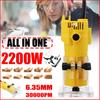 2200W Freză pentru Laminat Lemn Mașină Electrică de Tuns Lemn 30000rpm Set Mașină de Frezat pentru Prelucrarea Lemnului
