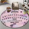 Pentaklio simbolio kilimas, masonų apvalus kilimas, ožkos galvos šėtono kilimas, „Ouija“ lenta su rankomis okultizmo kilimėlis „Watchcraft Goth“ kilimas