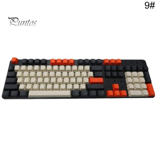 108 pièces/ensemble PBT couleur correspondant à la lumière mécanique clavier Keycap remplacement