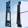 מאוורר קירור ל-PS5 Slim עבור Playstation 5 Slim גרסת דיסק/גרסה דיגיטלית הפחתת רעש עם יציאת USB 3.0 עם תאורת LED