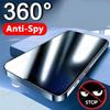 360° Ochranné sklo proti špionáži pre iPhone Air 6 7 8 X XS XR 11 12 13 14 15 16 17 Pro Max Plné pokrytie Vysoko kvalitný ochranný kryt obrazovky z tvrdeného skla