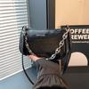 Trendy Small Crossbody Bag For Women In Black White And Silver With Chic Design