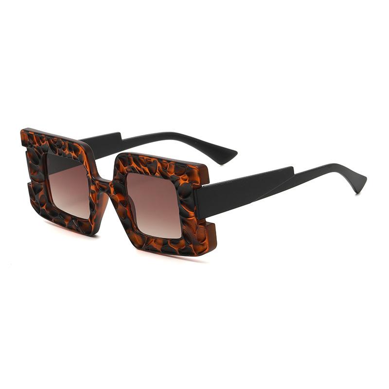 Y2K Big Frame Luxury Designer Square Vintage Sunglasses Women Men Punk Oversized UV400 Sun Glasses