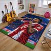 Bayern Munich Player Celebration Patterned Carpet, Non Slip Mat Suitable for Living Room and Bedroom Sofas