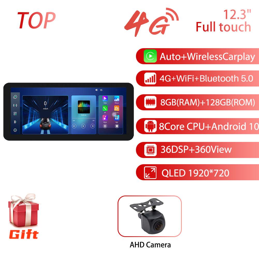12.3" inch 4G 2 Din Car Android Radio For Toyota Corolla 12 2019-2025 GPS Wireless CarPlay Auto Multimedia Stereo 36DSP DTS