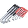 TRUSCO Torsie Korte Multifunctionele Sleutel, Set van 9 Stuks, TTXS-9S
