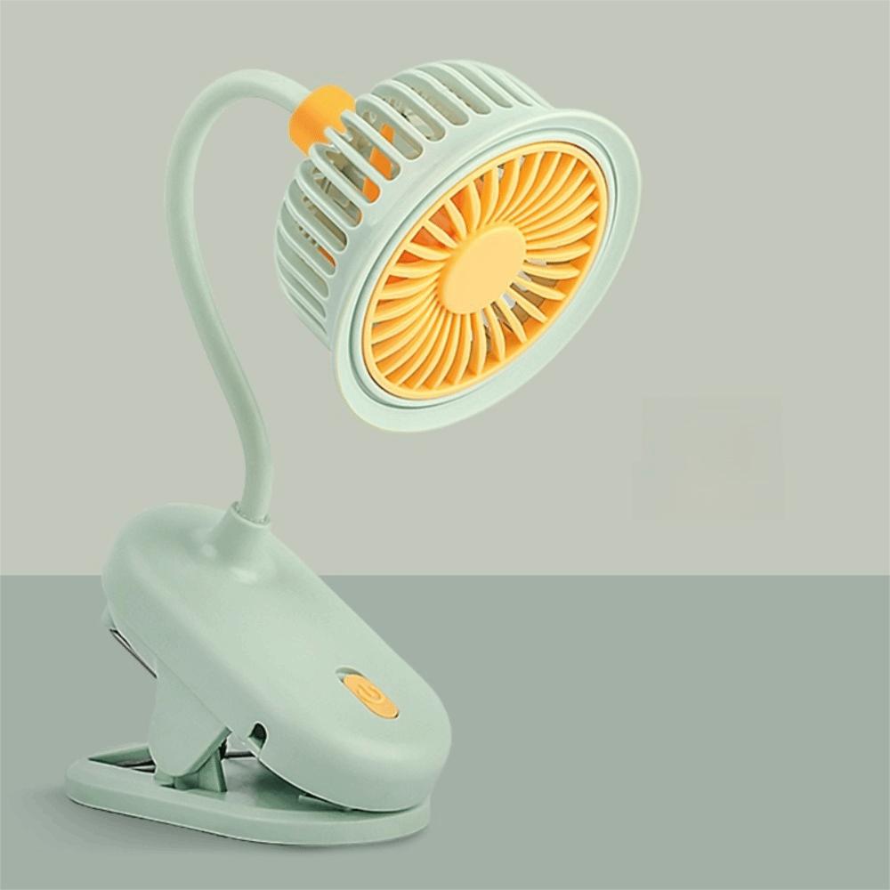 Desk Clip On Battery Powered Mini Fan 360° Adjustable USB Rechargeable Fan  Summer