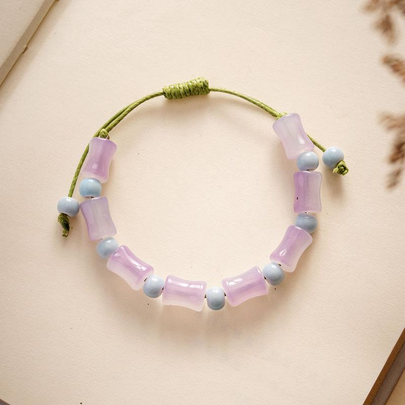 Keramik Armband Schmuck Mode Blume Glasur Perle Armband Multicolor Casual Bohemian Armband