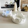 Silicone Tealight Candle Holder Mold Christmas Tree House Candlestick Silicone Moulds House Tree Silicone Molds for Concrete