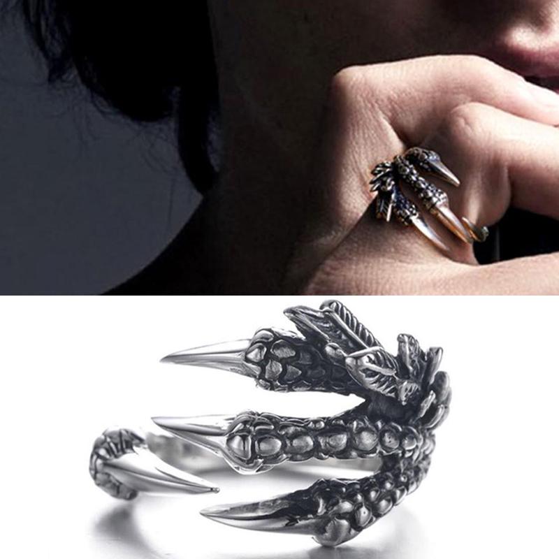 1 Piece Dragon Claws Finger Ring Fashion Stainless Steel Rings