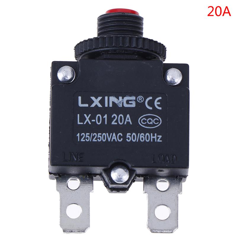 Circuit Breaker Overload Protector Switch Fuse 3A 4A 5A 6A 8A 10A 15A 20A 30A Switch Sockets and Accessories