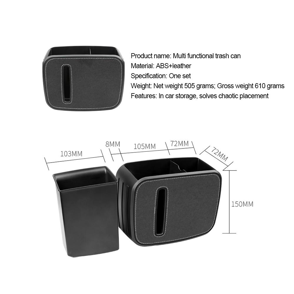 Car Seat Back Organizer Rear Row Storage Box With Hook Cup Holder Stuff Holder Stuff Trash Cans Interior Accessories Universal
