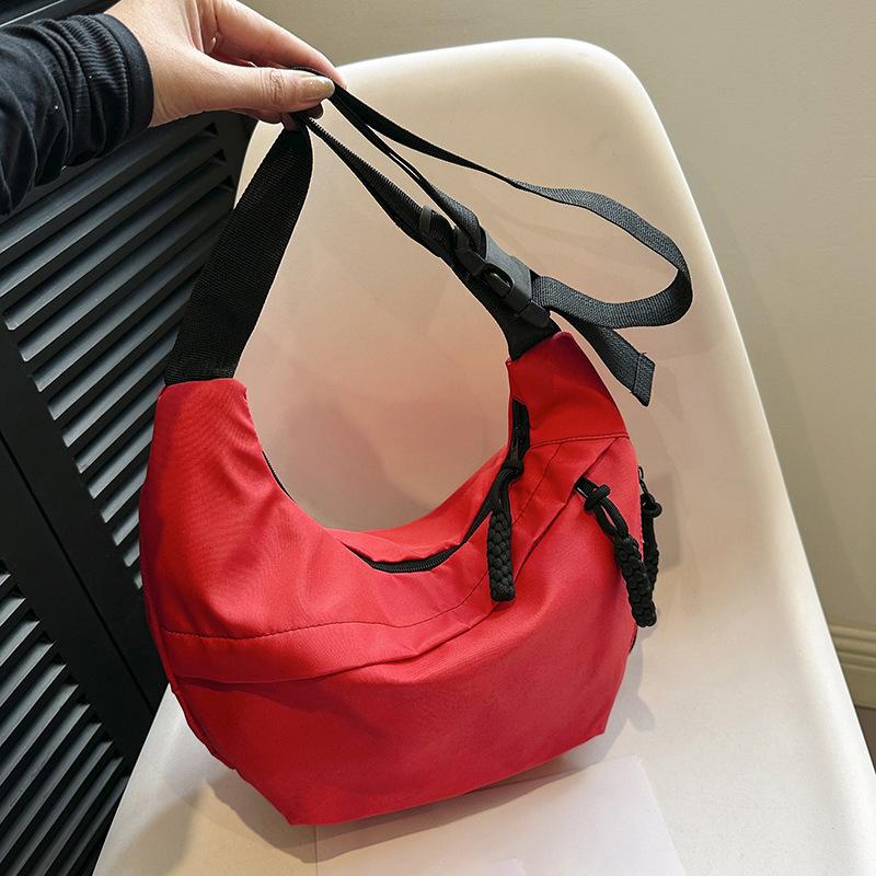 Lässige Canvas Crossbody Tasche für Damen Designer Schwarz/Weiß/Rot Umhängetaschen Große Kapazität Tote Herren Reise Einkaufs Tasche 2026
