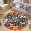 Cartoon Naruto Round Area Rug Soft Plush Carpet Non-Slip Mat for Bedside Sofa Gaming Room Home Decoration