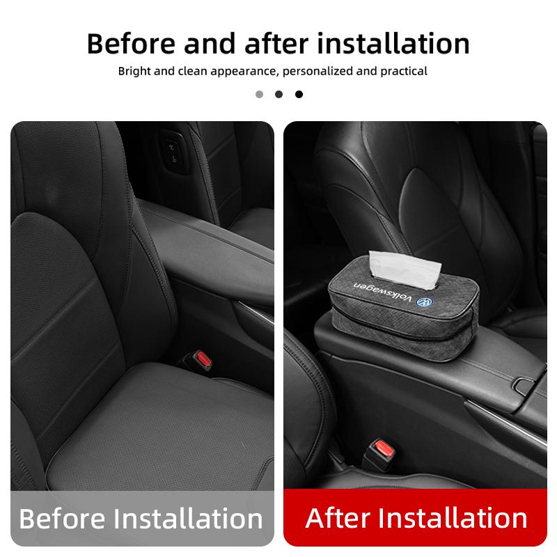 For Volkswagen VW Car Seat Back Tissue Box Waterproof Auto Interior OIKJUY6 Tissue Organizer Polo Jetta Sagitar Magotan Passat B5 B6 B7