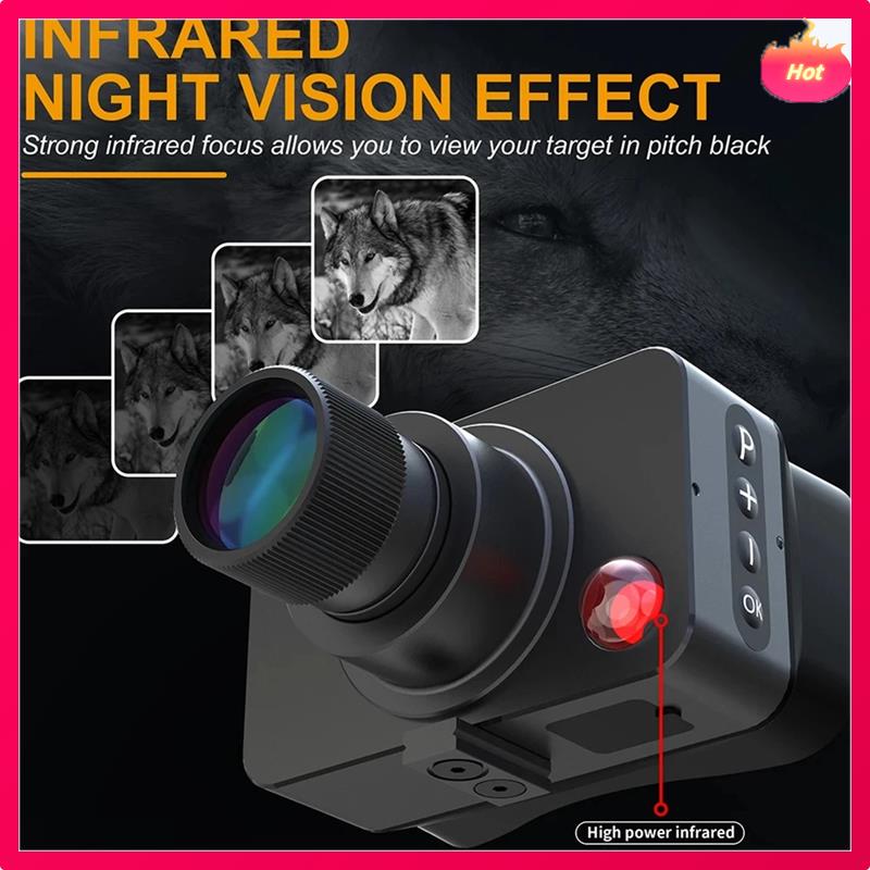 Outdoor Telescope IR850 Night Vision Monocular Hunting 4K Video Recording And Photo Taking