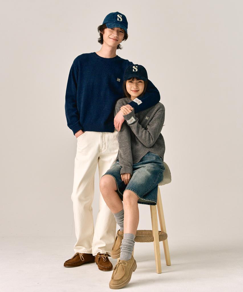 Seteo Dublin Asymmetrical Cashmere Blend Knit Olive Khaki (Type B)