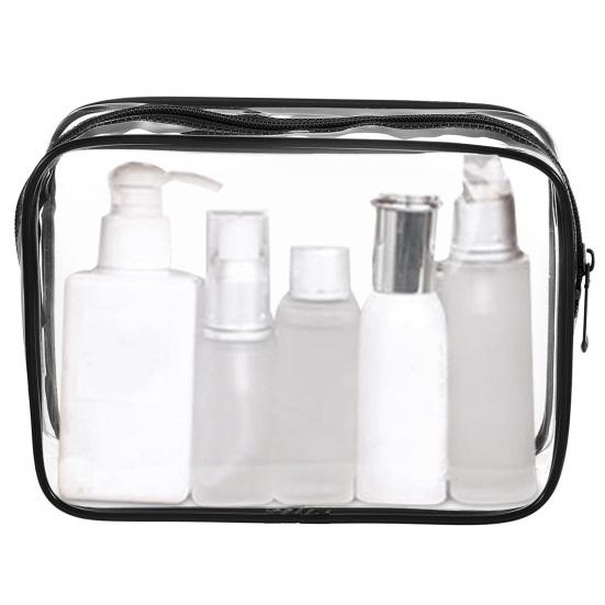 Transparent Cosmetic Bag Large Capacity Zipper Closure Waterproof Clear Makeup Bag Organizer Toiletry Bag