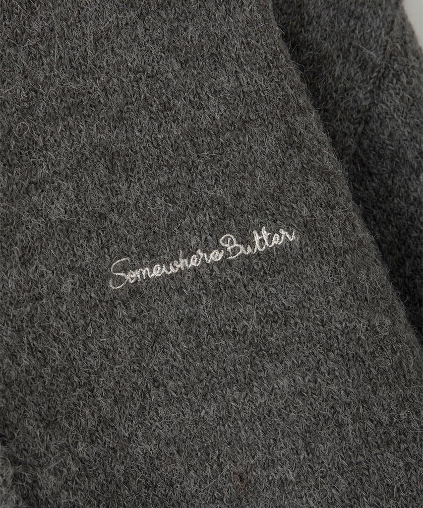 Sseomweeobeoteo Manon Alpaca Cardigan - Charcoal
