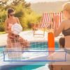 Ersatz-Pool-Volleyballnetz, tragbares 4,5 x 91 cm großes Volleyballnetz für Wasserspiele für Erwachsene im Freien, Hinterhof, Swimmingpool, Strandparty