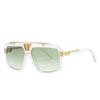 High Quality Trendy Retro High End Designer Style Edgy Punk Oversized Square Shaped Female For Both Male Sun Glasses Top