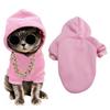 Dog Hoodie Pet Clothes Soft Fabric Easy On/Off Hooded Puppy Small Medium