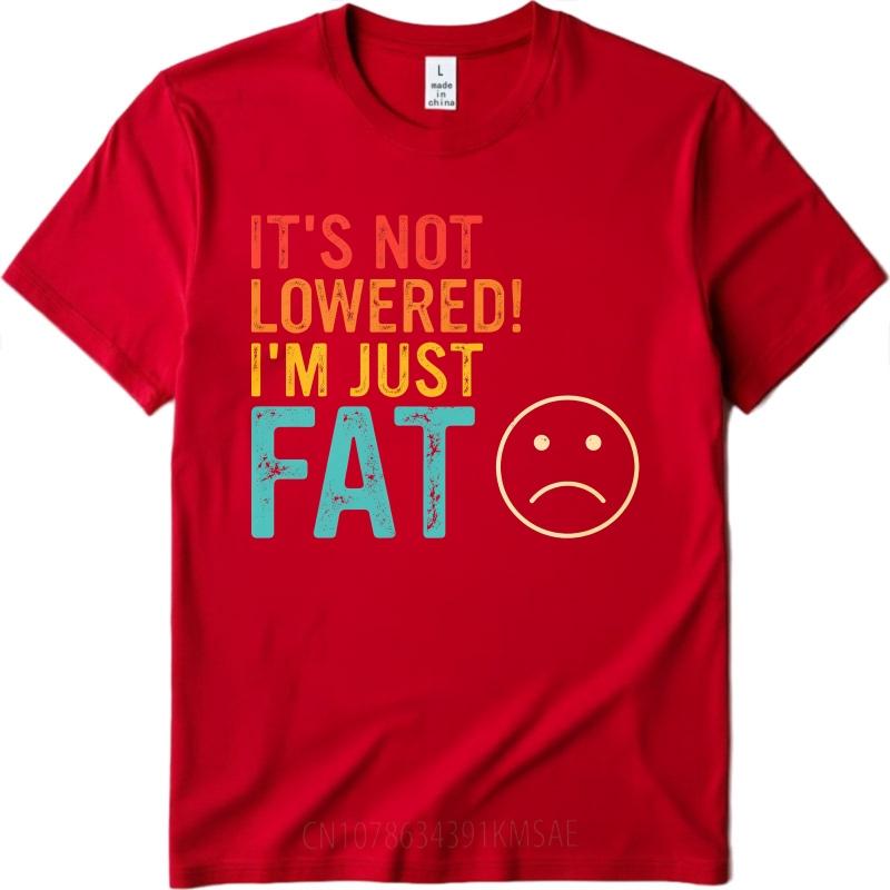 Man Brand Tshirt Comfort Man Summer Tshirt Its Not Lowered Im Just Fat Short Sleeve New Arrived Round Neck Teenagers Tees