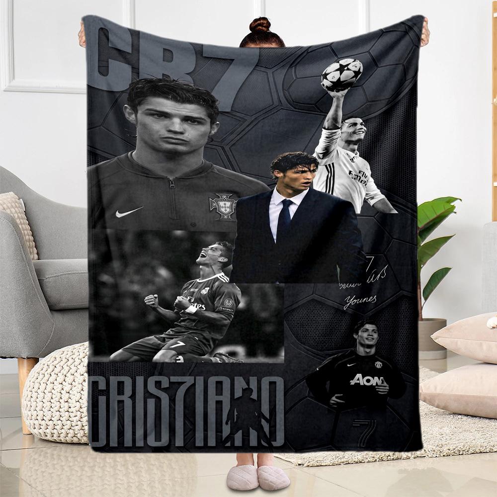 Cristiano Ronaldo 126 Decke Ultra-Weich Großartig für Sofa Wohnzimmer Stuhl Vier Jahreszeiten Mehrzweck Verspieltes Design