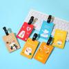 Cartoon Cute Animal Silicone Luggage Tag Suitcase Hangtag Signage Labels Luggage Anti-loss Anti-confusion Tag Travel Accessories