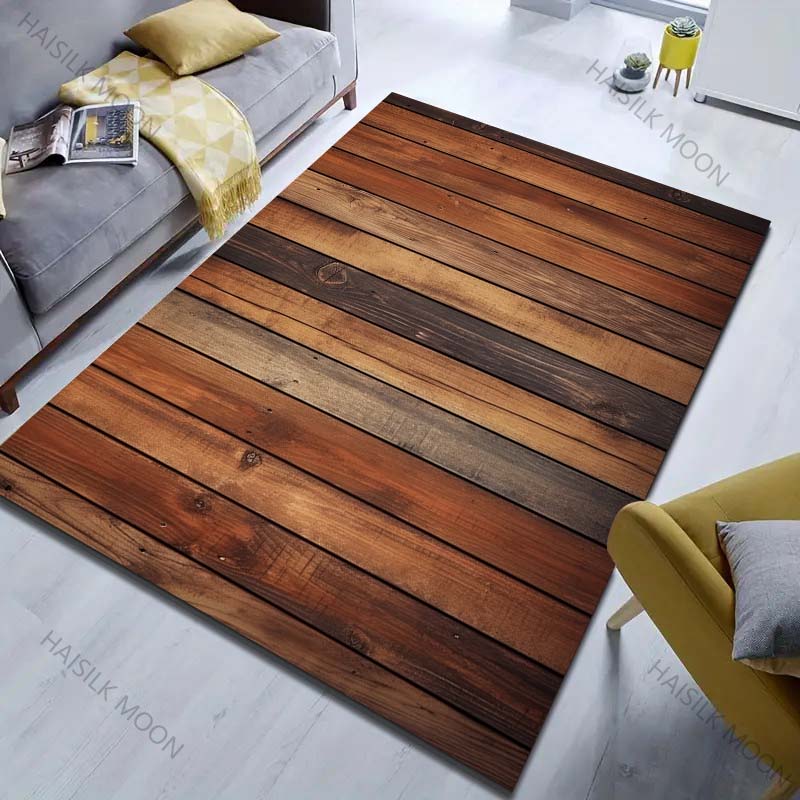 Meerdere Maten HD Houtnerf Print Tapijt voor Woonkamer Slaapkamer Deurmat Huisdecoratie Bank Vloerkleed Antislip Vloermat voor Cadeaus