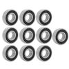 10 st 6203RS Lagerstål Djupspårkullager 17mm