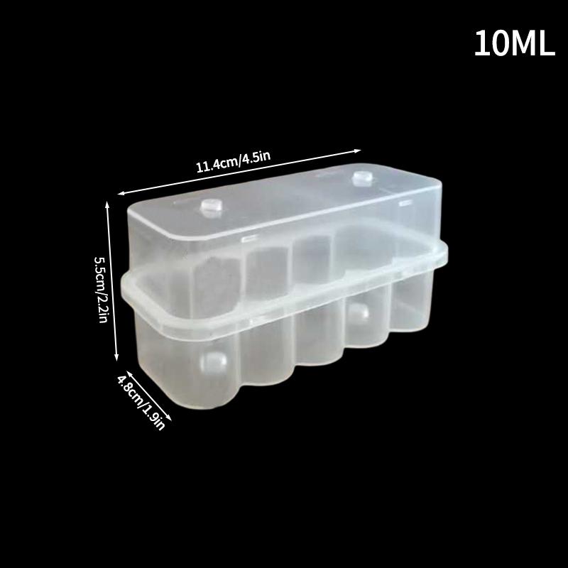 3/5/7/10Ml Vial Storage Case Small Vial Storage Box Transparent Storage Case Peptide Vial Organizer Refrigerator Organizer