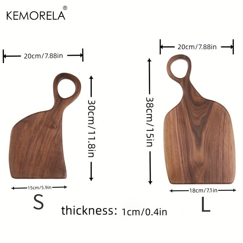 1/2PCS Handmade Acacia Wood Cutting Boards - Featuring Wood Grain Design Sturdy Boards with Hanging Holes for Cooking And Baking