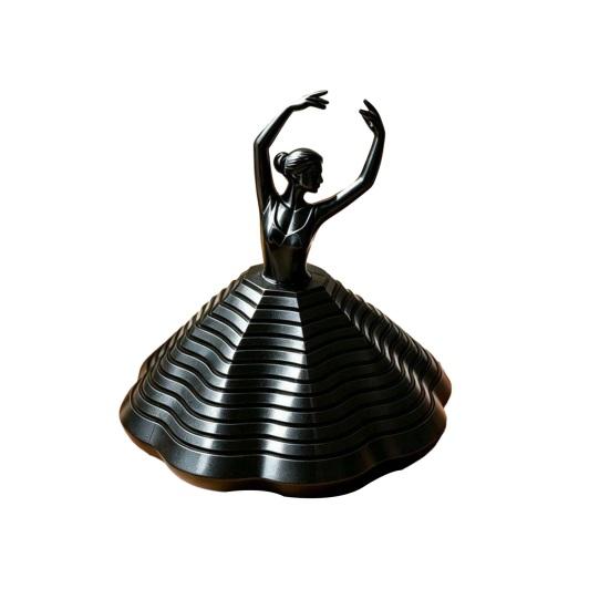 3D Printed Spinning Ballerina Fidget Toy Ballet Dancer Spinner Spiral Sensory Toy for Stress Relief Home Office Desktop Decoration