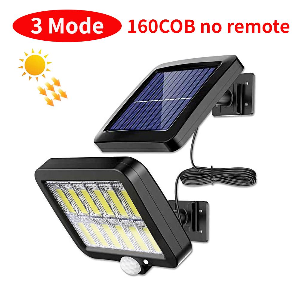 LED Solar Split Wandleuchte 3 Modi Wasserdicht Bewegungssensor Lampe Sicherheit Außen Straßenbeleuchtung Solarleuchte für Garten Wandleuchte