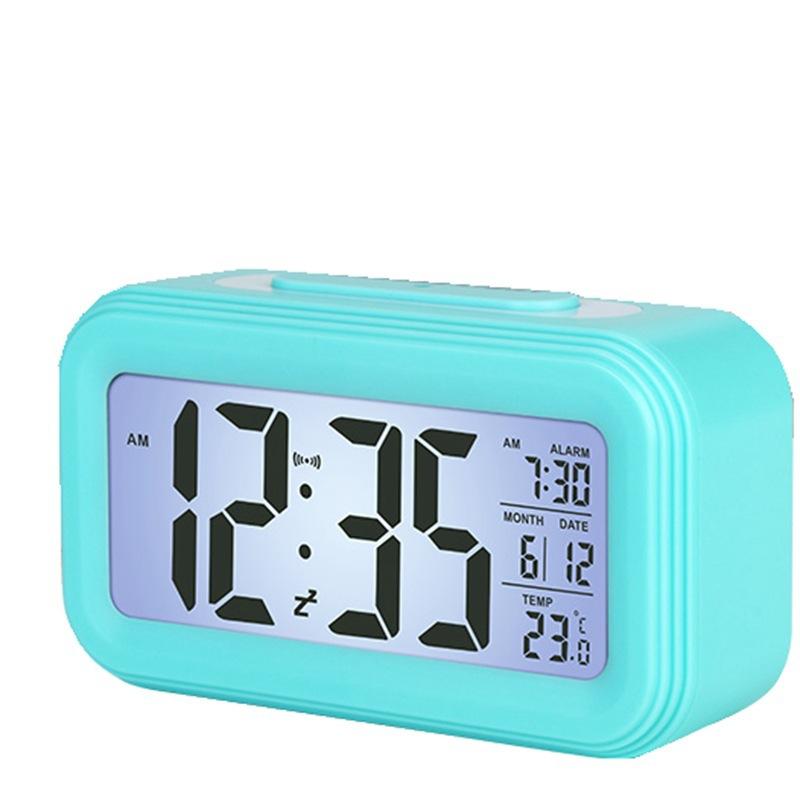 Large-screen LCD electronic clock Chinese time-sensitive smart clock Luminous silent alarm clock Electronic alarm clock