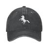 Individuelle Baumwoll-Pferdelogo-Baseballkappe Unisex Damen Atmungsaktiv Mode Tier-Dad-Hut Outdoor