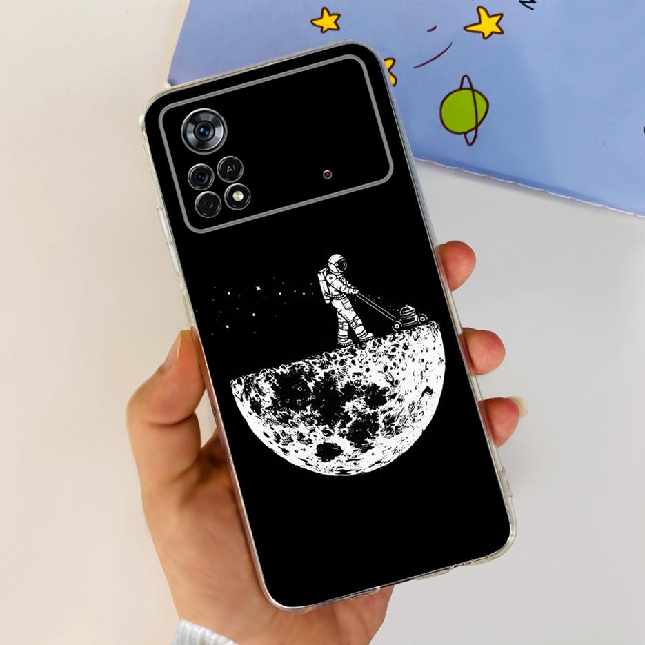 Xiaomi Poco X4 Pro 5G tokhoz Stílusos Festett Borítás Puha Szilikon Telefon Tok Xiaomi Poco M4 Pro 5G M4Pro X4Pro Tokokhoz