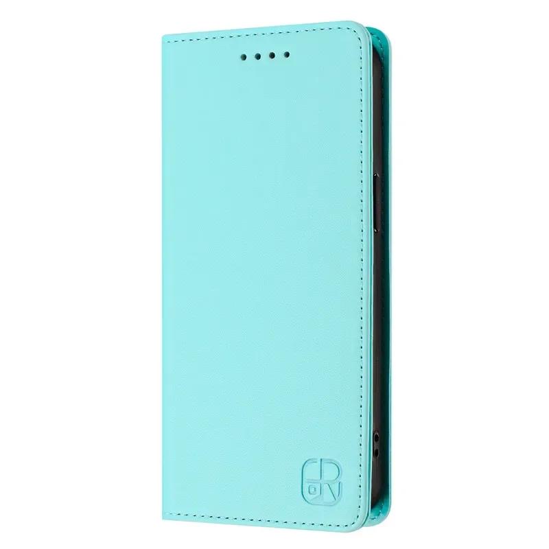 Lyxigt stöldskyddande plånboksfodral med flip-fodral till Samsung Galaxy A33 A13 A23 A53 A73 5G A03 Core S läderfodral med magnet