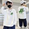 100% Pure Cotton Boys' Long-Sleeve Round Neck T-Shirt - Fall Fashion for Kids