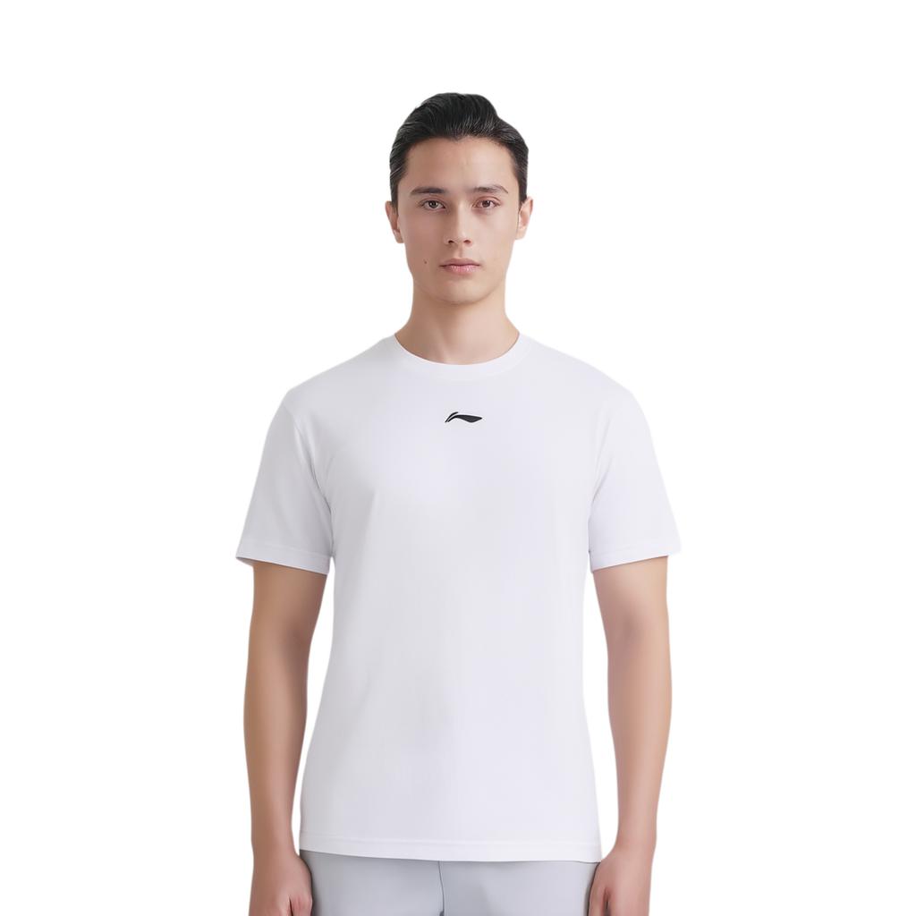 Li Ning T Shirts Unisex White Crew Neck AHSVA51-2