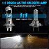 2 db H7 LED Projektor Lencse Fényszóró Izzók H4 Canbus Autó Motorkerékpár Lámpa Mini Vezeték nélküli Turbo 40000LM Autó Ködlámpa Plug&Play Fényszóró 6500K Fehér