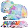 New Fashion Women Tie Dye Cap Multicolor Irregular Print Baseball Cap Female Outdoor Streetwear Summer Baseball Hats
