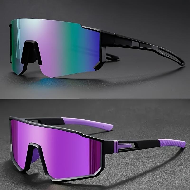 1/2-Pack Unisex Cycling Glasses Large Frame UV Protection Sports Eyewear for Men Women