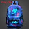 Fairy Tail Backpack Canvas School Bag With Zipper For Students Travel