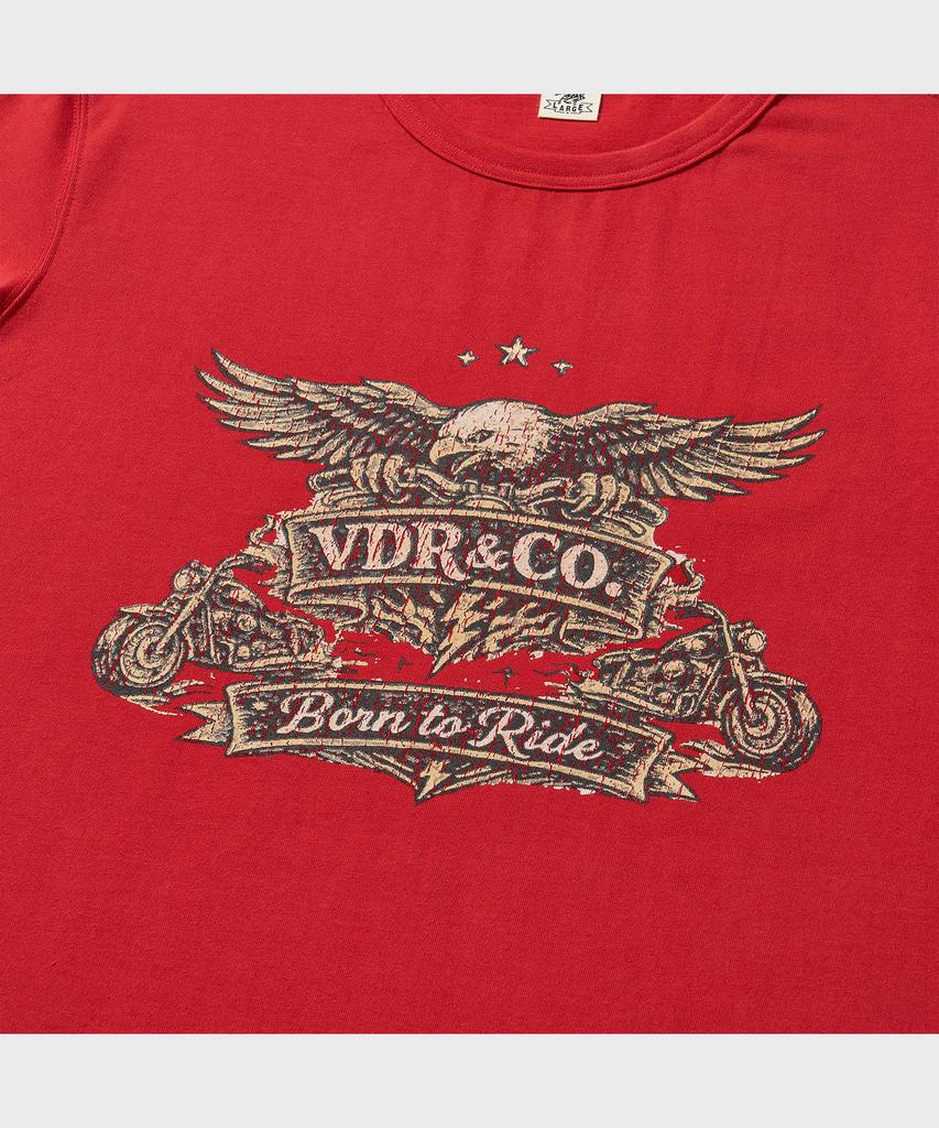 VDR Born To Ride T-Shirts [Red]