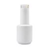 Sticlă goală rotundă de 15 ml pentru ojă, din sticlă neagră și albă, cu pensulă